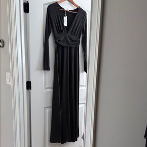 Baltic Born Black Long Sleeve Maxi Dress